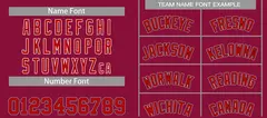 Classic Sets Curved Maroon Red White Basketball Jersey 4