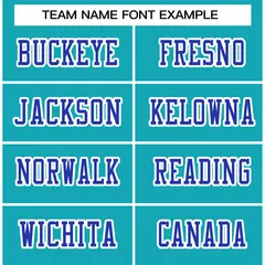 Classic Style Aqua Royal-White Authentic Football Jersey 3
