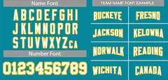 Classic Style Aqua White-Gold Authentic Football Jersey 3