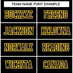 Classic Style Black Black-Gold Authentic Football Jersey 3
