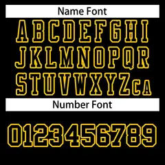 Classic Style Black Black-Gold Authentic Football Jersey 4