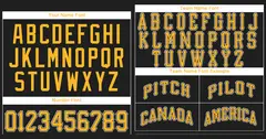 Classic Style Black Gold-White Baseball Jersey 3