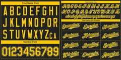 Classic Style Black Gold-White Baseball Jersey 3