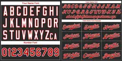 Classic Style Black Red-Gray Baseball Jersey 3