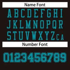 Classic Style Brown Aqua-Black Authentic Football Jersey 4