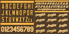 Classic Style Brown Yellow-Gray Baseball Jersey 3