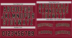 Classic Style Crimson Black-Cream Baseball Jersey 3