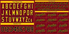 Classic Style Crimson Black-Gold Baseball Jersey 3
