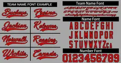 Classic Style Gray Red-Black Baseball Jersey 3