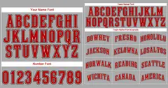 Classic Style Gray Red-Black Baseball Jersey 3