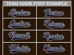 Classic Style Hockey Jersey in Brown Navy-White 3