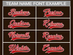 Classic Style Hockey Jersey in Brown Red-White 3
