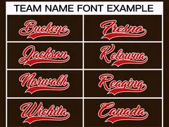 Classic Style Hockey Jersey in Brown Red-White 3