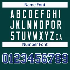 Classic Style Hockey Jersey in Midnight Green Royal-White 4