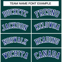 Classic Style Hockey Jersey in Midnight Green Royal-White 3