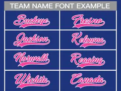 Classic Style Hockey Jersey in Royal Pink-White 3