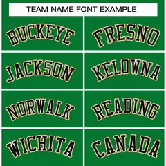 Classic Style Hockey Jersey Kelly Green Black White-Old Gold 3