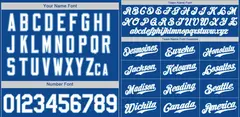Classic Style Royal White-Light Blue Baseball Jersey 2