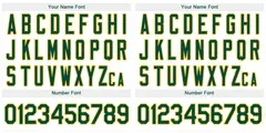 Classic Style White Green-Old Gold Baseball Jersey 3