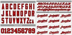 Classic Style White Red-Black Baseball Jersey 3