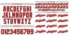 Classic Style White Red-Black Baseball Jersey 3