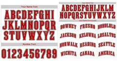 Classic Style White Red-Black Baseball Jersey 3