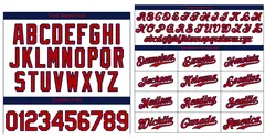 Classic Style White Red-Navy Baseball Jersey 3