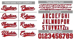 Classic Style White Red-Navy Baseball Jersey 3