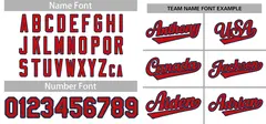 Classic Style White Red-Navy Baseball Jersey 3