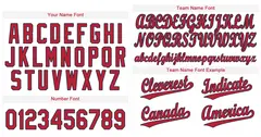 Classic Style White Red-Navy Baseball Jersey 3