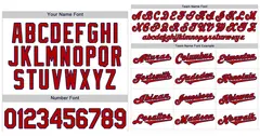 Classic Style White Red-Navy Baseball Jersey 3