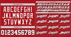 Classic Style White Red-Navy Baseball Jersey 3