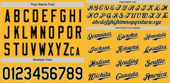 Classic Style Yellow Black-White Baseball Jersey 3