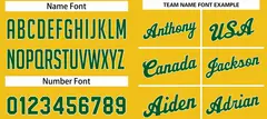 Classic Yellow Green-White Team Basketball Jersey 4
