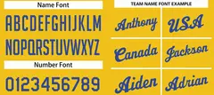 Classic Yellow Royal Team Basketball Jersey 4