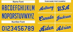 Classic Yellow Royal-White Team Basketball Jersey 4