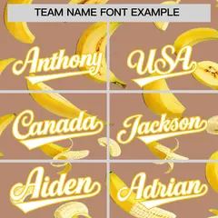 Coffee Banana Graffiti Pattern Fashion Baseball Jersey 4