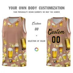 Coffee National Beer Day Beer Bubble Basketball Jersey 2