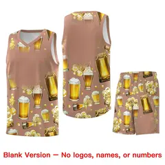 Coffee National Beer Day Beer Bubble Basketball Jersey 7