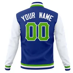 Cotton Blend Full-Snap Varsity Letterman Baseball Jacket 22