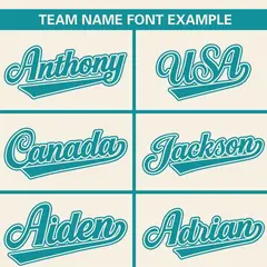Cream Aqua Color Block Raglan Baseball Jersey 3