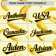 Cream Banana Graffiti Pattern Fashion Baseball Jersey 4