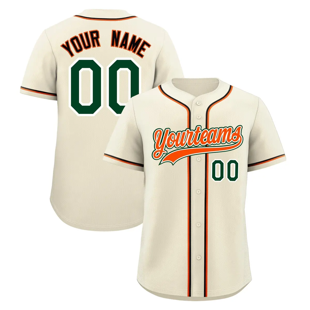 Cream Baseball Jersey