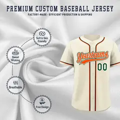 Cream Baseball Jersey 3