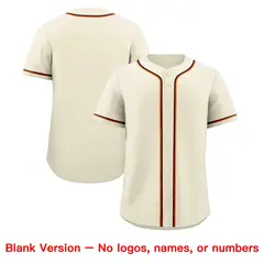 Cream Baseball Jersey 9
