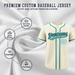 Cream Baseball Jersey 3