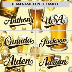 Cream Beer Day Parties Baseball Jersey 4