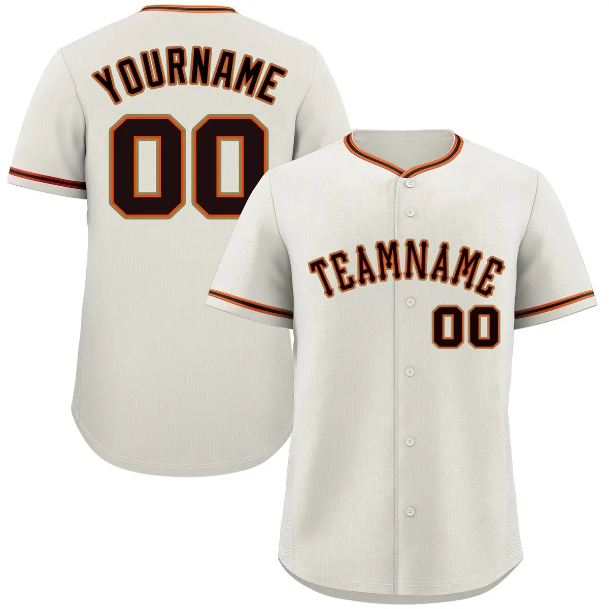 Cream Black-Old Gold Authentic Classic Baseball Jersey