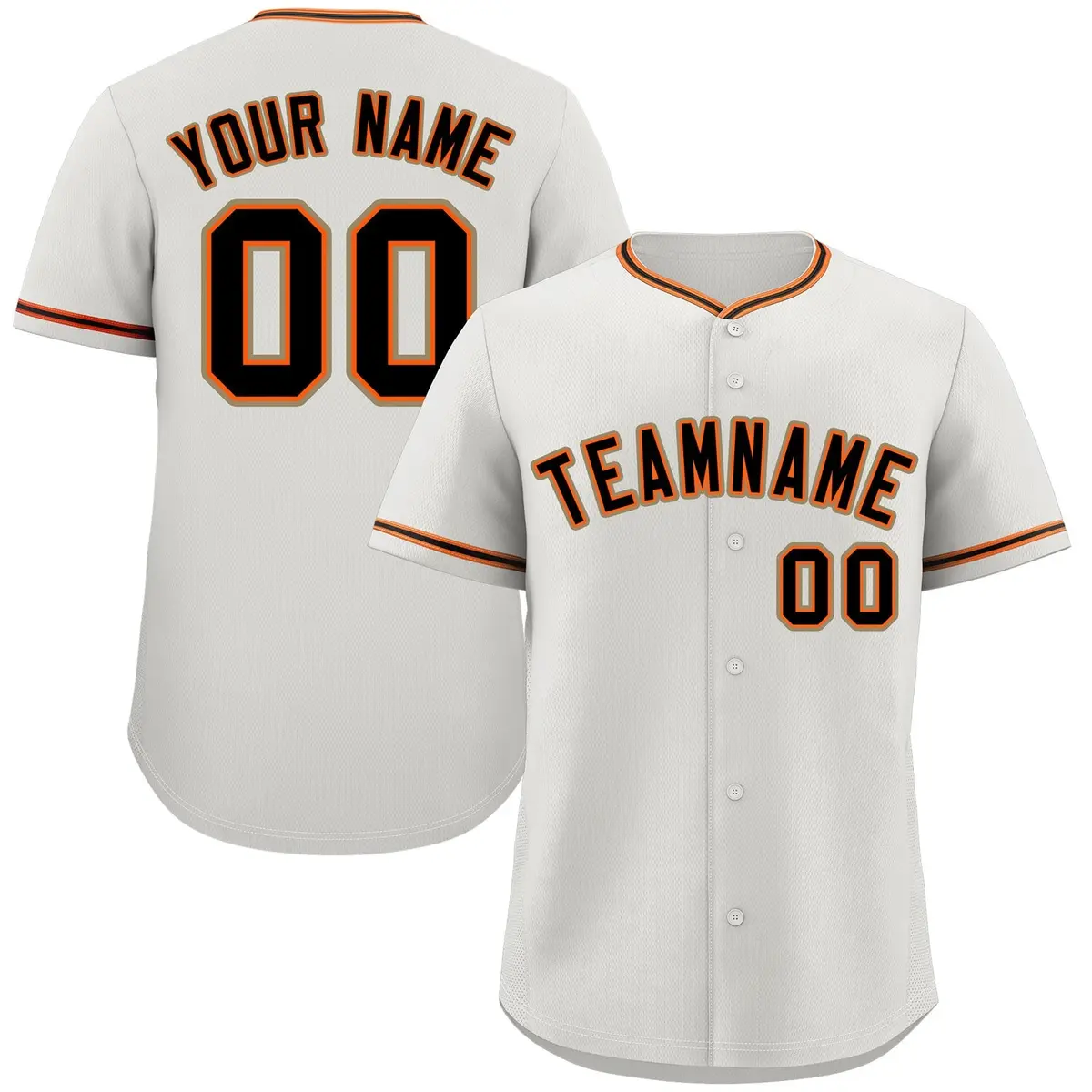 Cream Black-Old Gold Authentic Classic Baseball Jersey