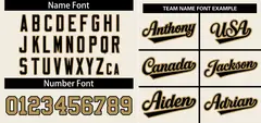 Cream Black-Old Gold Stripe Raglan Baseball Jersey 3